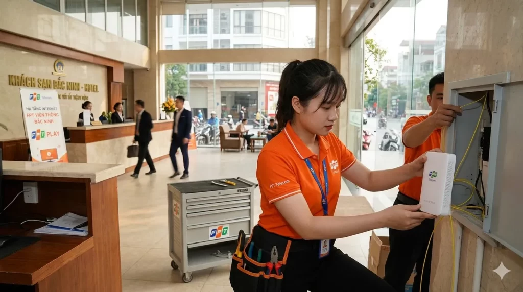 lắp mạng FPT cho khách sạn ở Bắc Ninh