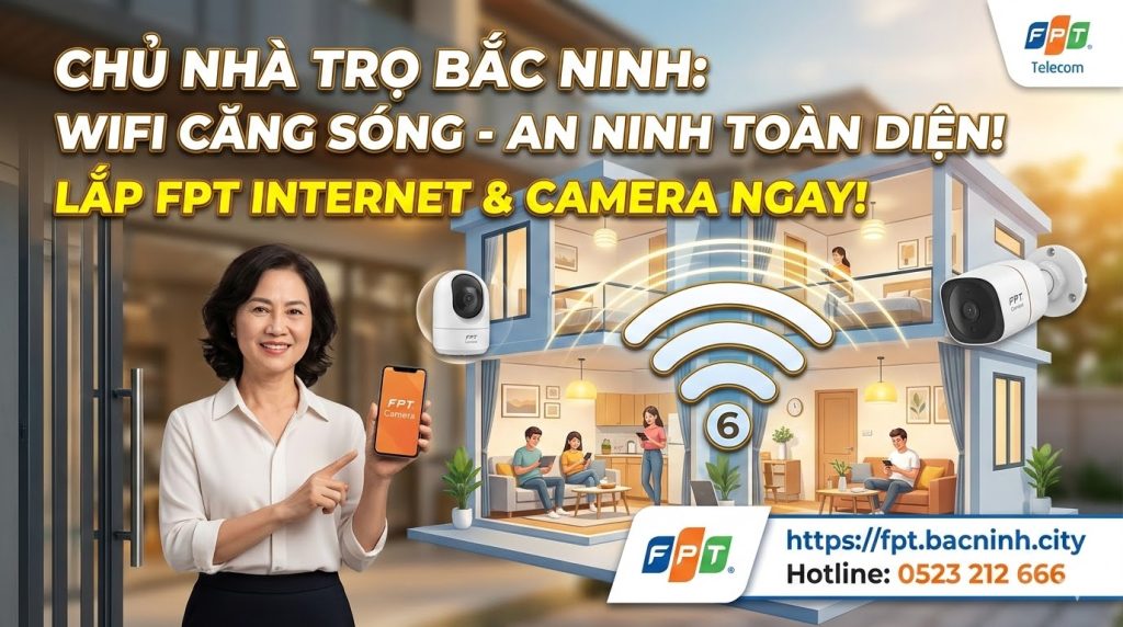 lắp mạng fpt cho nhà trọ ở bắc ninh, lắp internet cho nhà trọ ở bắc ninh