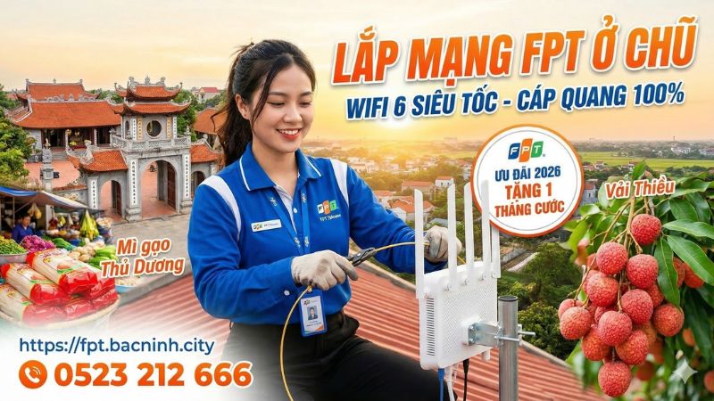 lắp mạng fpt ở chũ bắc giang bắc ninh