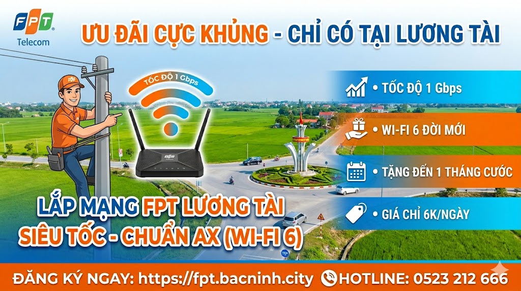 lắp mạng fpt tại lương tài bắc ninh, lắp wifi fpt tại lương tài bắc ninh