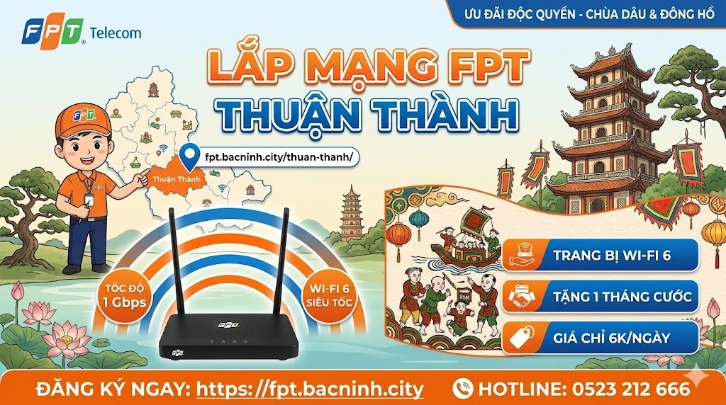 lắp mạng fpt ở thuận thành bắc ninh, đăng ký lắp wifi fpt ở thuận thành bắc ninh