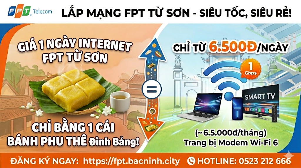 lắp mạng fpt tại từ sơn bắc ninh
