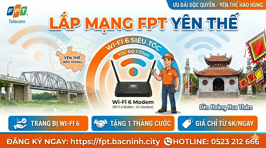 lắp mạng fpt tại yên thế bắc ninh, lắp wifi fpt tại yên thế bắc ninh
